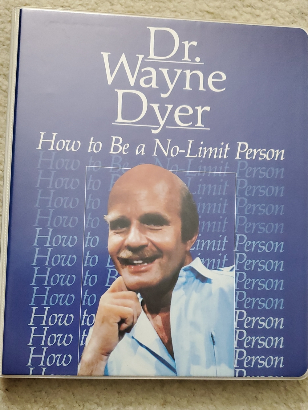 Blue Inspirational Binder - How to Be a No-Limit Person